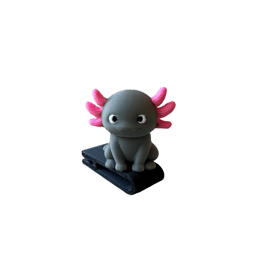 Gilly the Axolotl BrimPet hat clip