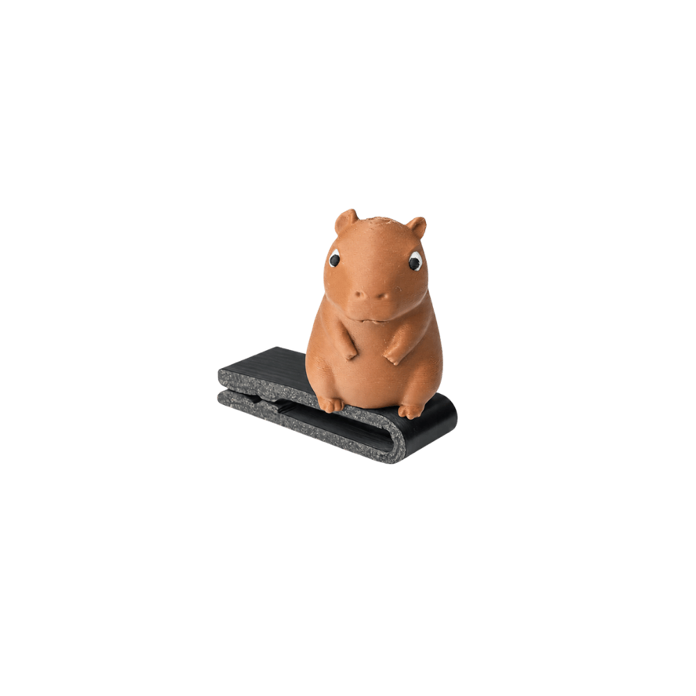Crystal the Capybara BrimPet hat clip